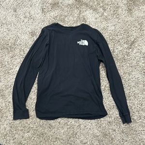 Black North Face Long Sleeve Shirt.
